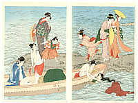 Utamaro Kitagawa 1750-1806 - Abalone divers - artelino Art Auctions. Utamaro Kitagawa 1750-1806 - Abalone divers