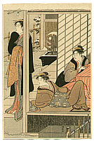 Kiyonaga Torii 1752-1815 - Three Beauties in Living Room - artelino Art Auctions. Kiyonaga Torii 1752-1815 - Three Beauties in Living Room