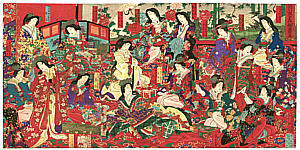 Chikanobu Toyohara 1838-1912 - Tokugawa Princess - artelino Art Auctions. Chikanobu Toyohara 1838-1912 - Tokugawa Princess