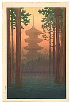 Yuhan Ito active 1930s - Pagoda - artelino Art Auctions. Yuhan Ito active 1930s - Pagoda
