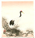 Nisaburo Ito 1910-1988 - Crane on Pine Tree - artelino Art Auctions. Nisaburo Ito 1910-1988 - Crane on Pine Tree