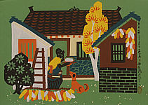 Pan Xiaoling born 1956 - Building House with One-Side Cover - artelino Art Auctions. Pan Xiaoling born 1956 - Building House with One-Side Cover