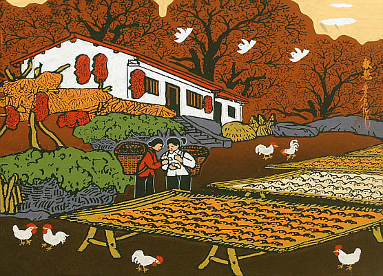 Cao Quantang born 1957 - Beauty Autumn - artelino Art Auctions. Cao Quantang born 1957 - Beauty Autumn