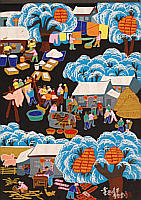 Cao Quantang born 1957 - Joyously see Happy Festival