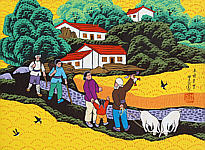 Cao Quantang born 1957 - Good Harvest is in Sight