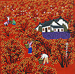 Cao Quantang born 1957 - Picking Fresh Fruits
