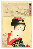 Chikanobu Toyohara 1838-1912 - Bunkyuu - Jidai Kagami - artelino Art Auctions. Chikanobu Toyohara 1838-1912 - Bunkyuu - Jidai Kagami