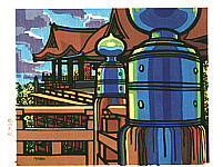 Clifton Karhu born 1927 - Kiyomizu Temple - artelino Art Auctions. Clifton Karhu born 1927 - Kiyomizu Temple