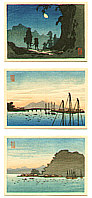 Hiroaki Takahashi 1871-1945 - Three Miniature Prints - artelino Art Auctions. Hiroaki Takahashi 1871-1945 - Three Miniature Prints