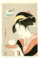 Utamaro Kitagawa 1750-1806 - Okita - Six Famous Beauties - artelino Art Auctions. Utamaro Kitagawa 1750-1806 - Okita - Six Famous Beauties