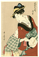 Utamaro Kitagawa 1750-1806 - Mother and Child - artelino Art Auctions. Utamaro Kitagawa 1750-1806 - Mother and Child