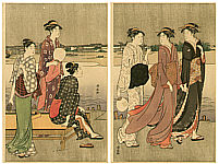 Kiyonaga Torii 1752-1815 - Cooling Off - artelino Art Auctions. Kiyonaga Torii 1752-1815 - Cooling Off