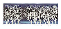 Fumio Fujita born 1933 - White Trees II-A - artelino Art Auctions. Fumio Fujita born 1933 - White Trees II-A