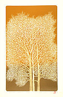 Tadashige Nishida born 1942 - White Trees (3) - artelino Art Auctions. Tadashige Nishida born 1942 - White Trees (3)