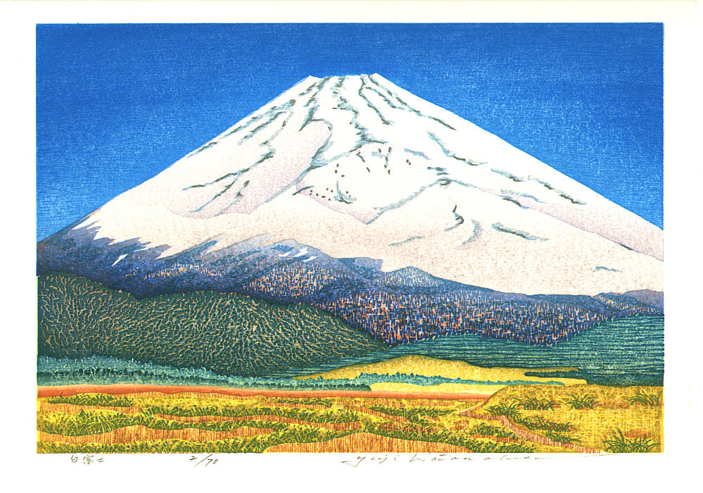 Watanabe Yuji: White Mt.Fuji (Limited Edition) - Artelino - Ukiyo 