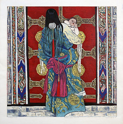 Hao Ping born 1952 - Knocking at the Door - artelino Art Auctions. Hao Ping born 1952 - Knocking at the Door