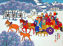 Cheng Minsheng born 1943 - Go Home for the New Year Festival