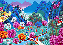 Cheng Minsheng born 1943 - Spring is Coming to the Mountains