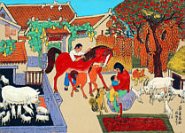 Cheng Minsheng born 1943 - Live in Peace and Contentment