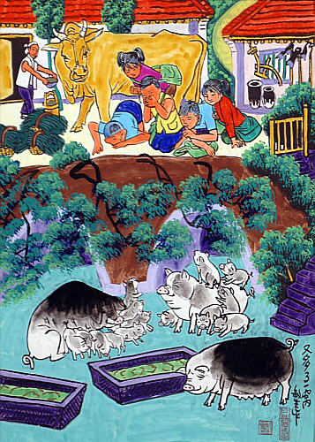 Cheng Minsheng born 1943 - Born Again - artelino Art Auctions. Cheng Minsheng born 1943 - Born Again