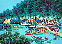 Cheng Minsheng born 1943 - River Bend in Summer