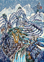 Cheng Minsheng born 1943 - Go Hunting in Midwinter