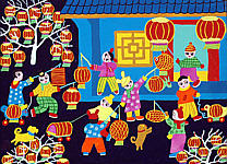 Li Chuanmin born 1970 - Fair of Lanterns - artelino Art Auctions. Li Chuanmin born 1970 - Fair of Lanterns