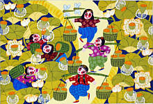 Li Chuanmin born 1970 - Collecting Lotus Seeds - artelino Art Auctions. Li Chuanmin born 1970 - Collecting Lotus Seeds