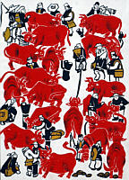 Li Chuanmin born 1970 - Cow Market - artelino Art Auctions. Li Chuanmin born 1970 - Cow Market
