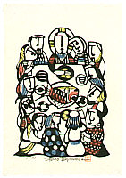 Sadao Watanabe 1913-1996 - Last Supper - Story of the Bible - artelino Art Auctions. Sadao Watanabe 1913-1996 - Last Supper - Story of the Bible