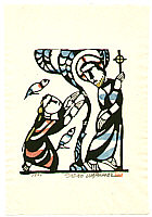 Sadao Watanabe 1913-1996 - Do not Touch Me - Story of the Bible - artelino Art Auctions. Sadao Watanabe 1913-1996 - Do not Touch Me - Story of the Bible