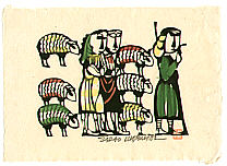 Sadao Watanabe 1913-1996 - Shepard - Story of the Bible - artelino Art Auctions. Sadao Watanabe 1913-1996 - Shepard - Story of the Bible
