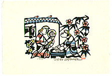 Sadao Watanabe 1913-1996 - Holy Family - Story of the Bible - artelino Art Auctions. Sadao Watanabe 1913-1996 - Holy Family - Story of the Bible