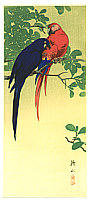 Sozan Ito 1884-? - Two Macaws - artelino Art Auctions. Sozan Ito 1884-? - Two Macaws
