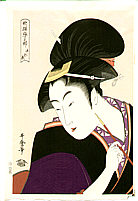 Utamaro Kitagawa 1750-1806 - Beauty Shinobu - artelino Art Auctions. Utamaro Kitagawa 1750-1806 - Beauty Shinobu
