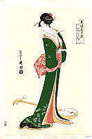 Eishi Hosoda 1756-1829 - Beauty and Shamisen - artelino Art Auctions. Eishi Hosoda 1756-1829 - Beauty and Shamisen