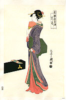 Eishi Hosoda 1756-1829 - Beauty Itsuhana - artelino Art Auctions. Eishi Hosoda 1756-1829 - Beauty Itsuhana