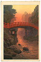 Yuhan Ito active 1930s - Sacred Bridge in Nikko - artelino Art Auctions. Yuhan Ito active 1930s - Sacred Bridge in Nikko