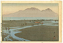 Hiroshi Yoshida 1876-1950 - Unzendake - artelino Art Auctions. Hiroshi Yoshida 1876-1950 - Unzendake