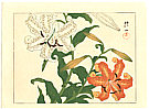 Hoitsu Sakai 1761-1828 - Lilies and Lotus - Two oban sheets - artelino Art Auctions. Hoitsu Sakai 1761-1828 - Lilies and Lotus - Two oban sheets