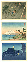 Hiroaki Takahashi 1871-1945 - Three Miniature Prints - artelino Art Auctions. Hiroaki Takahashi 1871-1945 - Three Miniature Prints