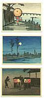 Hiroaki Takahashi 1871-1945 - Three Miniature Prints - artelino Art Auctions. Hiroaki Takahashi 1871-1945 - Three Miniature Prints