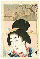 Chikanobu Toyohara 1838-1912 - Ansei - Mirror of the Ages - artelino Art Auctions. Chikanobu Toyohara 1838-1912 - Ansei - Mirror of the Ages