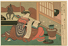 Harunobu Suzuki 1724-1770 - Lovers - artelino Art Auctions. Harunobu Suzuki 1724-1770 - Lovers