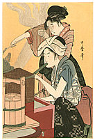 Utamaro Kitagawa 1750-1806 - Beauty in Kitchen - artelino Art Auctions. Utamaro Kitagawa 1750-1806 - Beauty in Kitchen