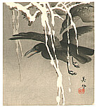 Biho Takahashi 1873-? - Crows in the Snow - artelino Art Auctions. Biho Takahashi 1873-? - Crows in the Snow