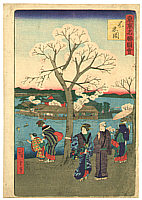Hiroshige II Utagawa 1829-1869 - Shinobazu - Famous Places of Tokyo - artelino Art Auctions. Hiroshige II Utagawa 1829-1869 - Shinobazu - Famous Places of Tokyo