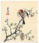 Biho Takahashi 1873-? - Bird on Branch - artelino Art Auctions. Biho Takahashi 1873-? - Bird on Branch