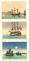 Hiroaki Takahashi 1871-1945 - Three Miniature Prints - artelino Art Auctions. Hiroaki Takahashi 1871-1945 - Three Miniature Prints