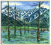 Seiichi Matsuyama born 1906 - Spring in Hodaka - artelino Art Auctions. Seiichi Matsuyama born 1906 - Spring in Hodaka